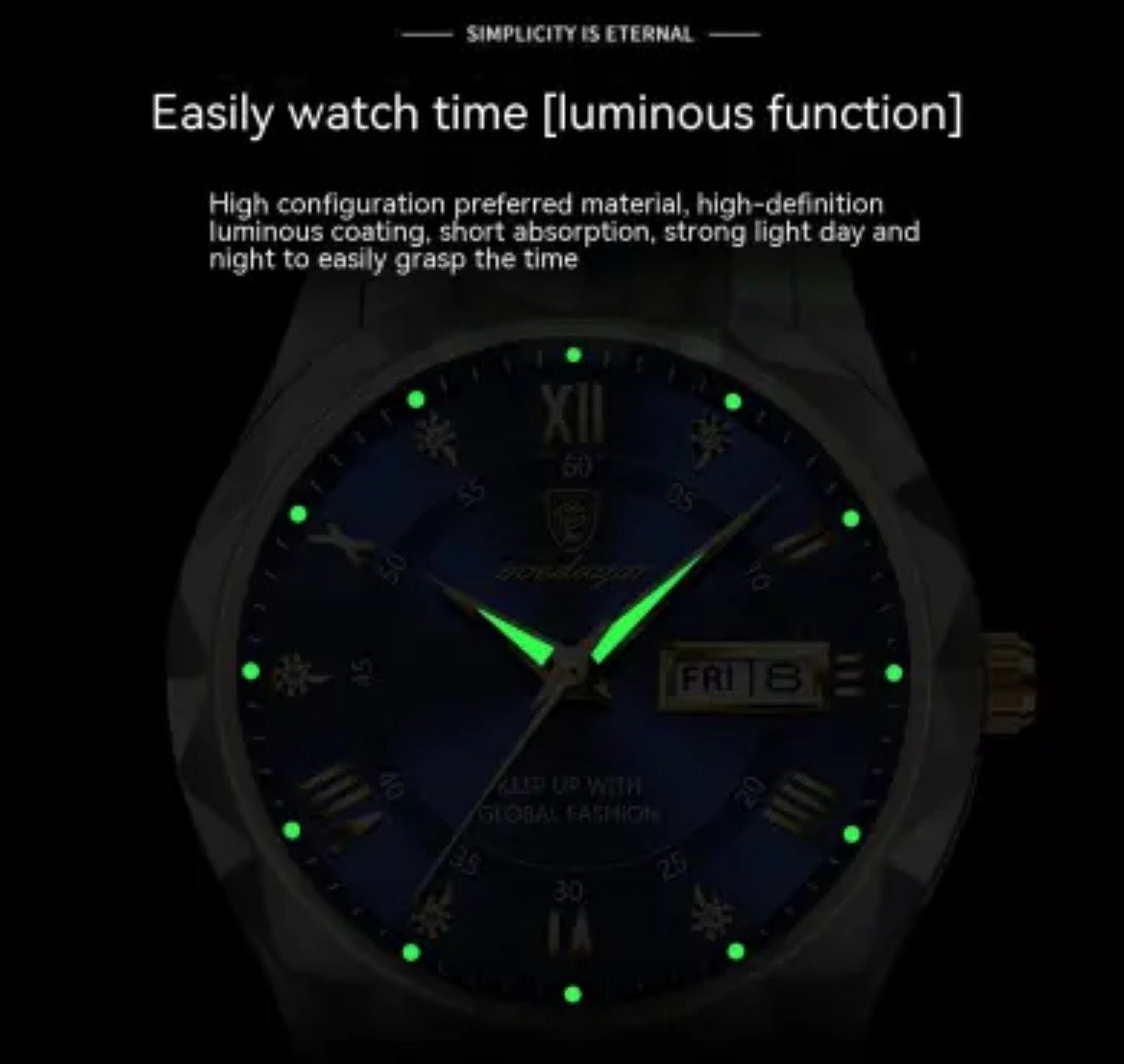 Reloj de hombre waterproof doble calendario (envío gratis)